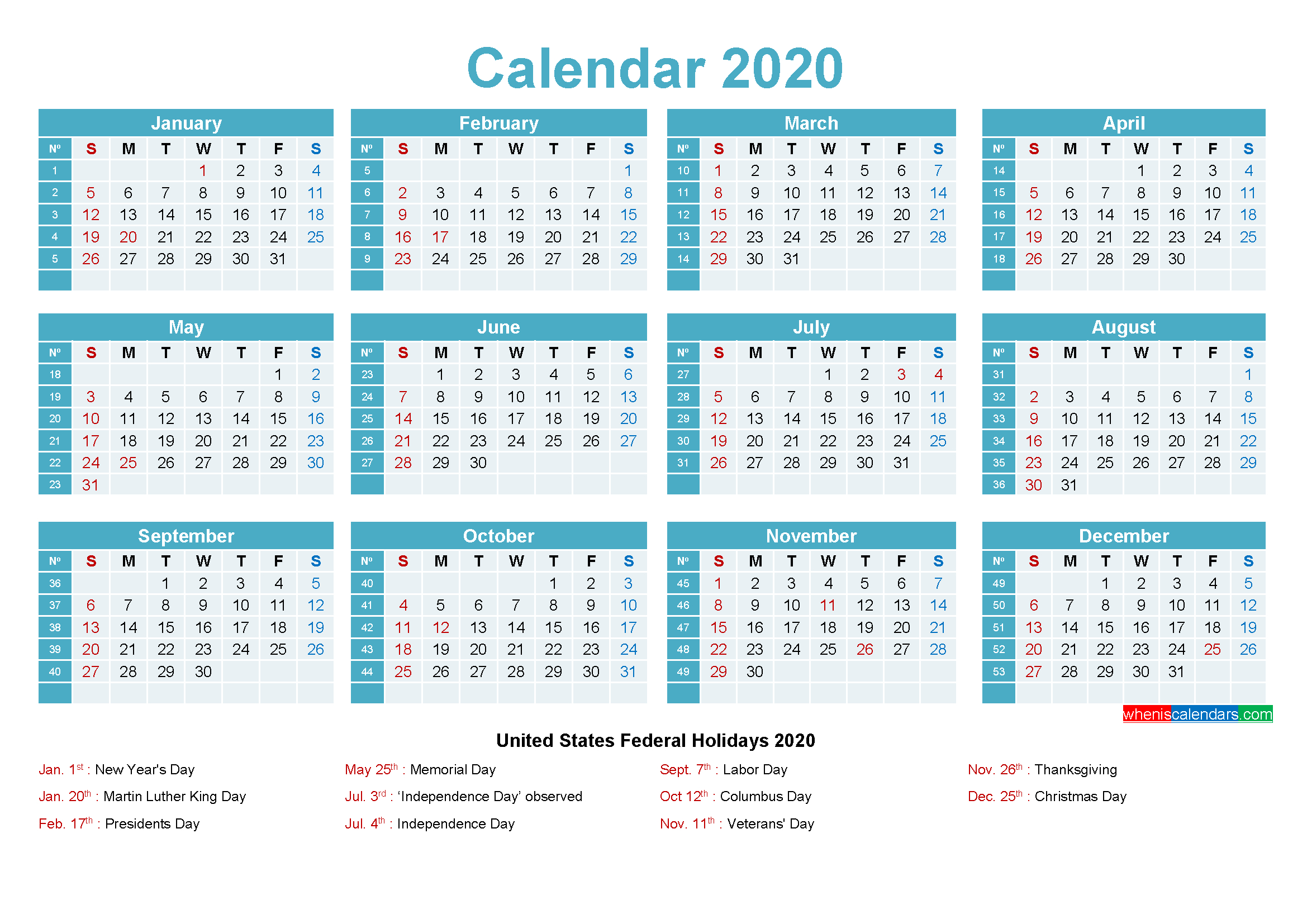Maxine Desk Calendar 2020 With Holidays Printable