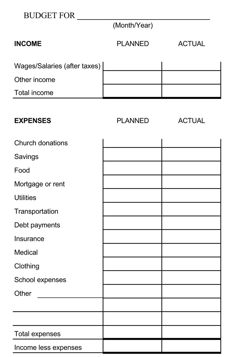 Monthly Payment Sheet Pdf - Template Calendar Design