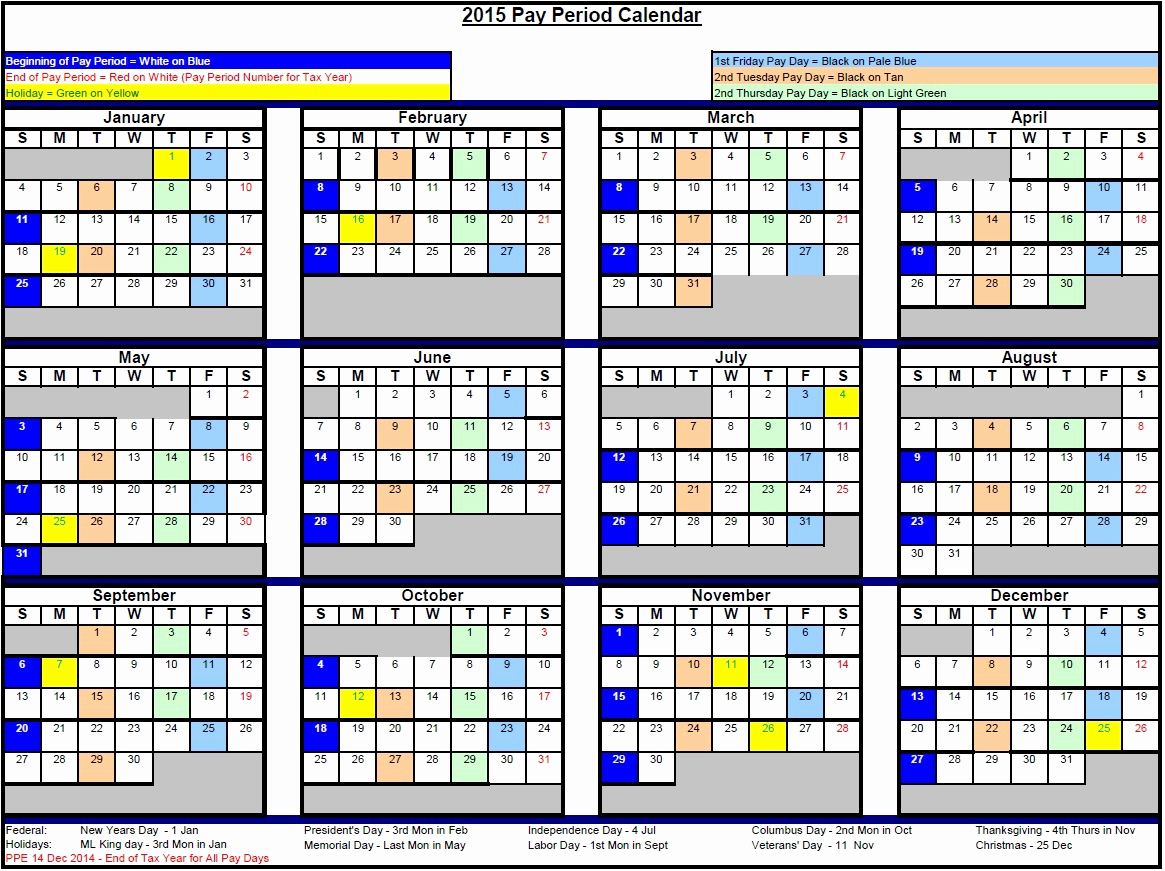 Federal Pay Period Calendar For 2021