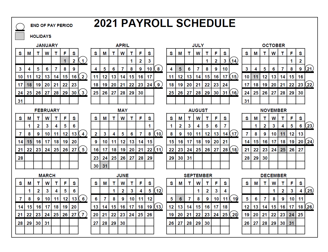 Pay Period Calendar 2021 / Your Pay / This Can Be Very