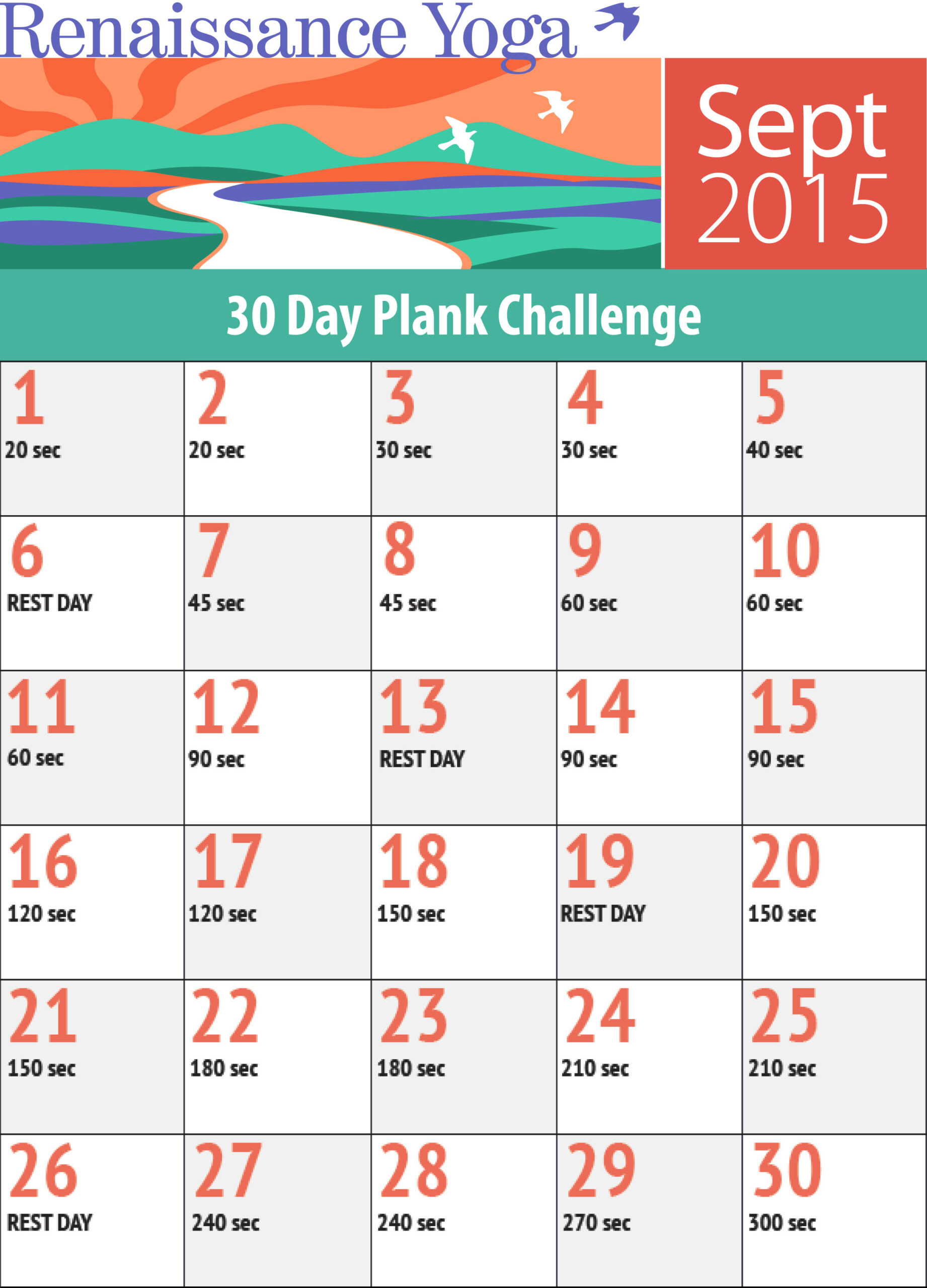 Plank Challenge: Sep 2015