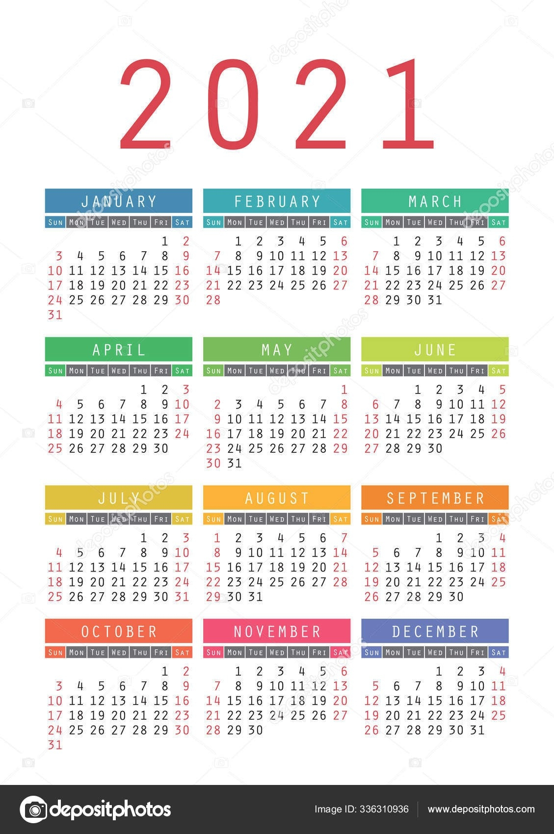 Print Pocket 2021 Calendar Free - Template Calendar Design