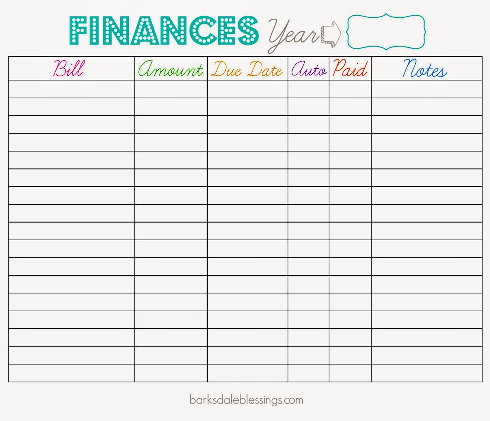 Printable Bill Pay Calendar | Example Calendar Printable