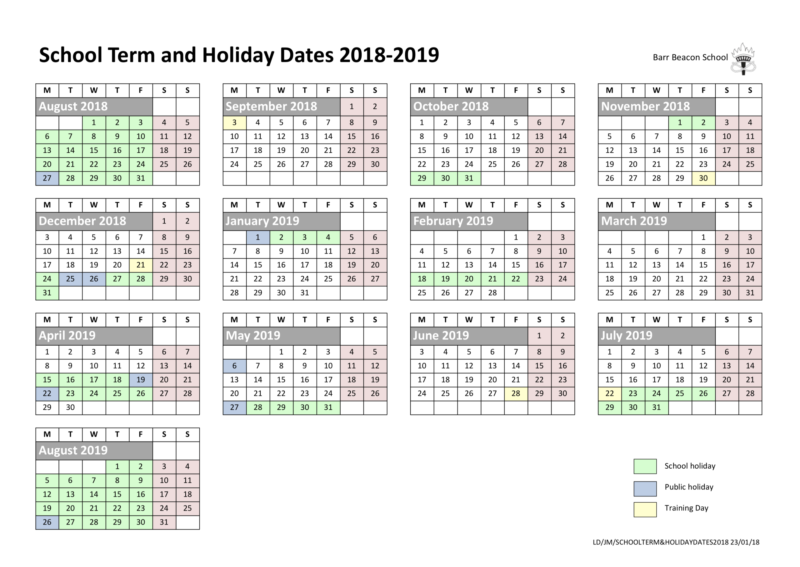 Pshe Special Days Calender 2020 | Calendar Template