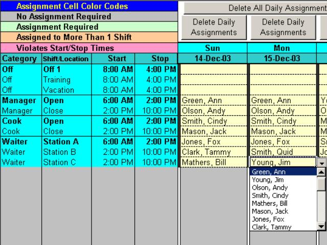 Schedule Split Shifts For Your Employees With Excel - The