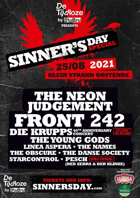 Sinner&#039;S Day Special 2021 Oostende Line-Up, Tickets &amp; Dates Aug 2021 - Songkick