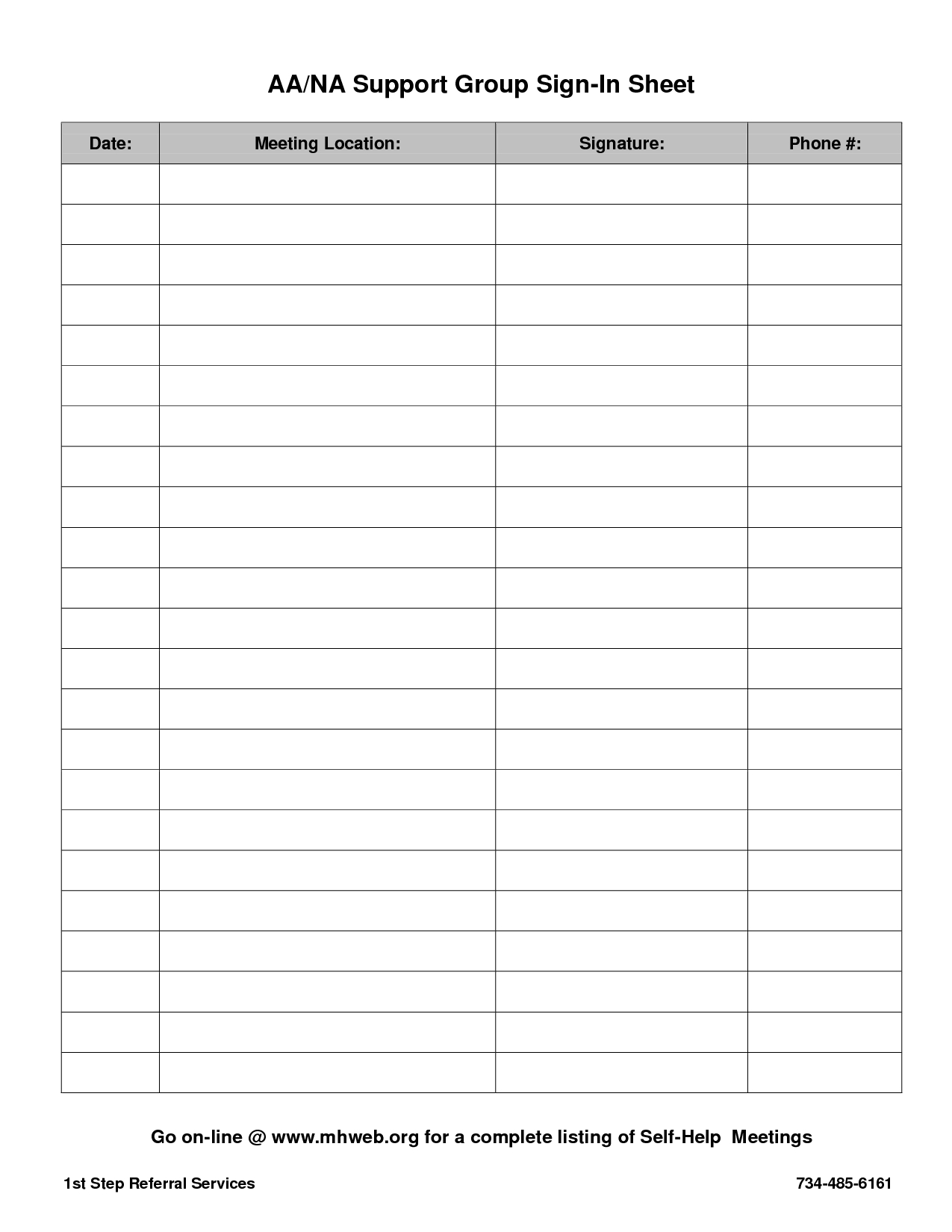 Take Attendance Tracker Printable | Calendar Printables