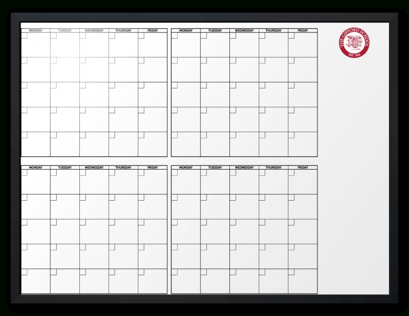 The Gifford School Customized 4-Month-At-A-Glance Calendar