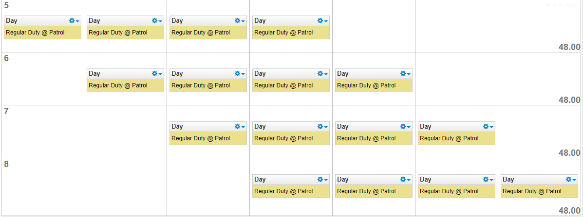 3 4 4 3 12 Hour Shift Schedule Template