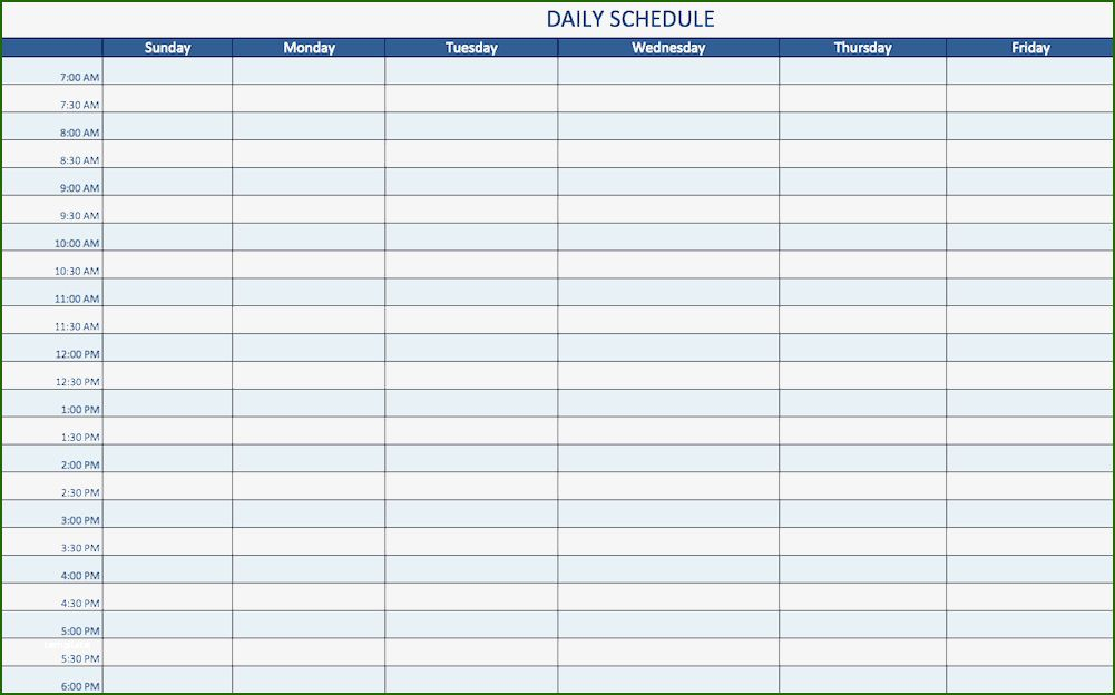 15 Minute Schedule Template: 12 Understanding 2020 In 2020