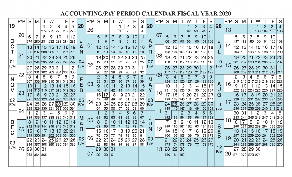2020 Fiscal Week Calendar. Week Number