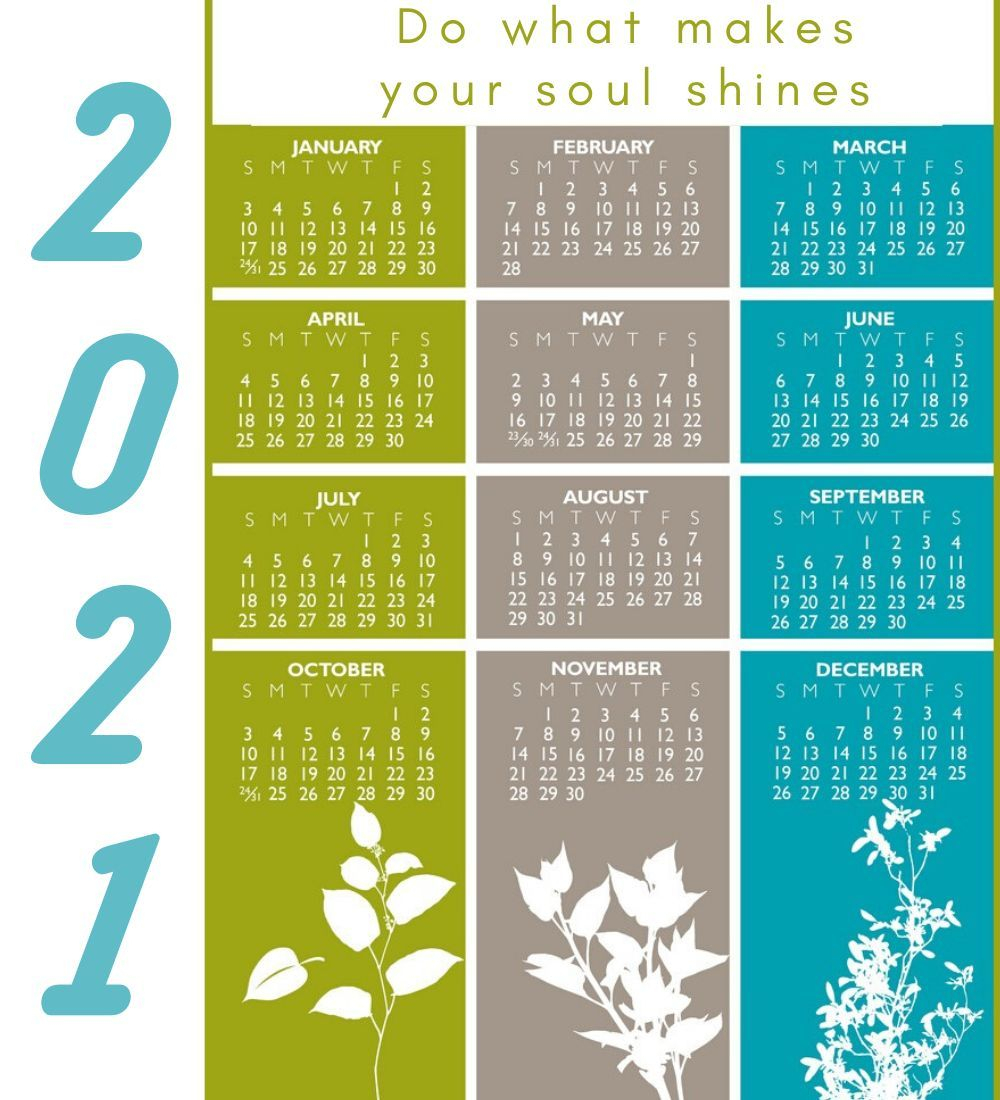 2021 Calendar With Motivational Quotes | 2021 Calendar