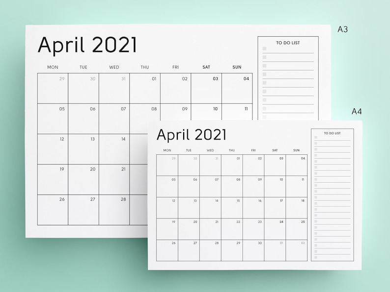 2021 Printable Calendar Sunday &amp; Monday Start 2021 Monthly