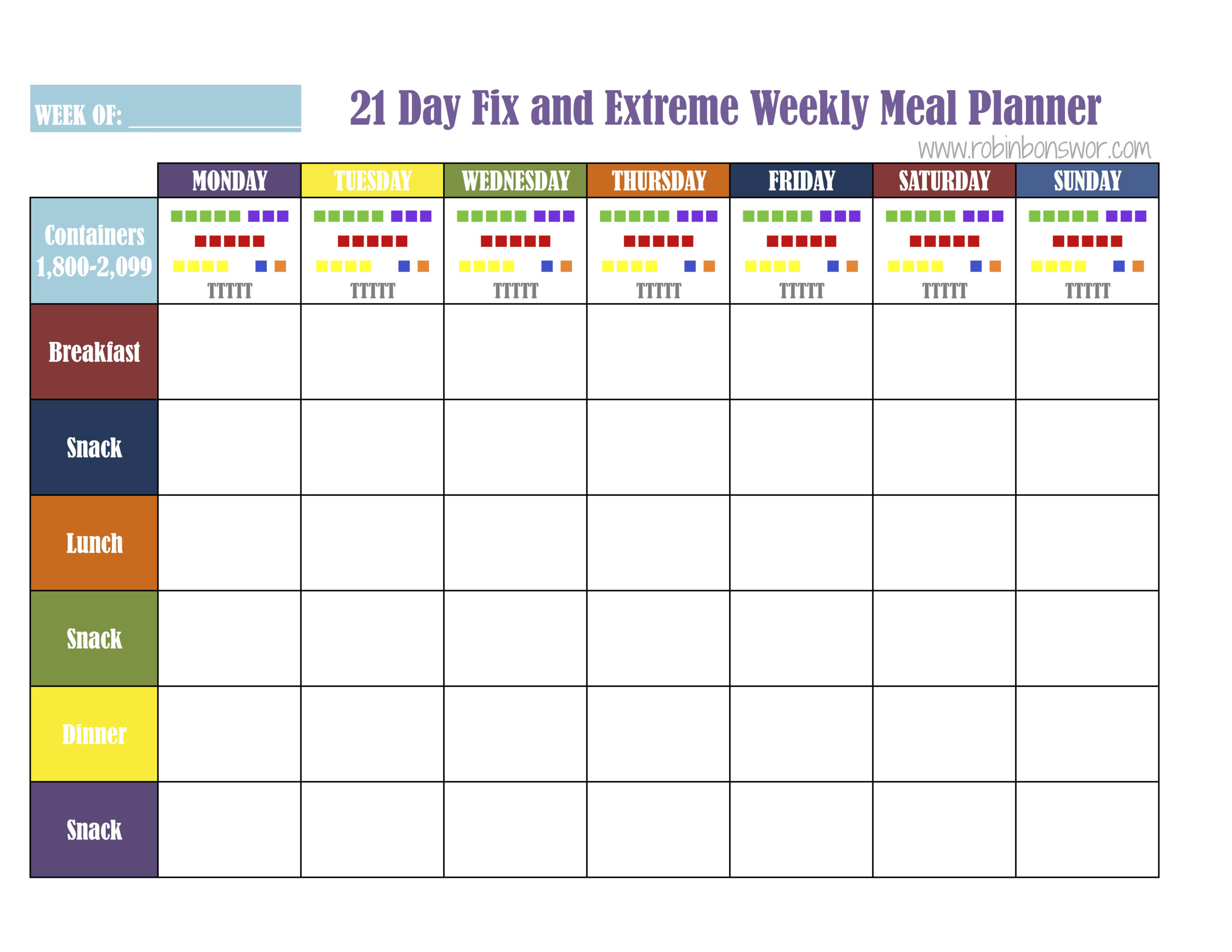 21 Day Fix Meal Plan Tools | Get Fit. Lose Weight. Feel