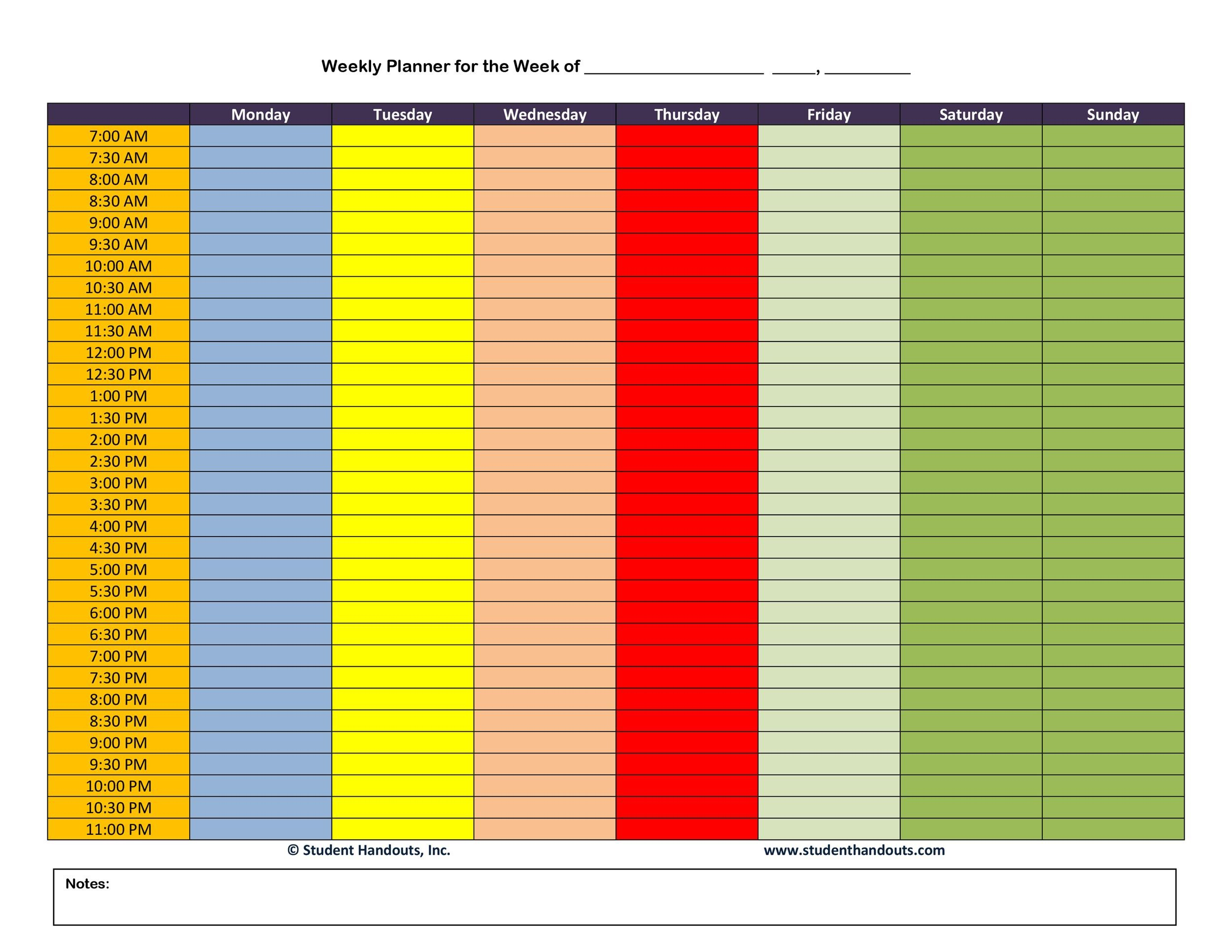 26 Blank Weekly Calendar Templates [Pdf, Excel, Word] ᐅ