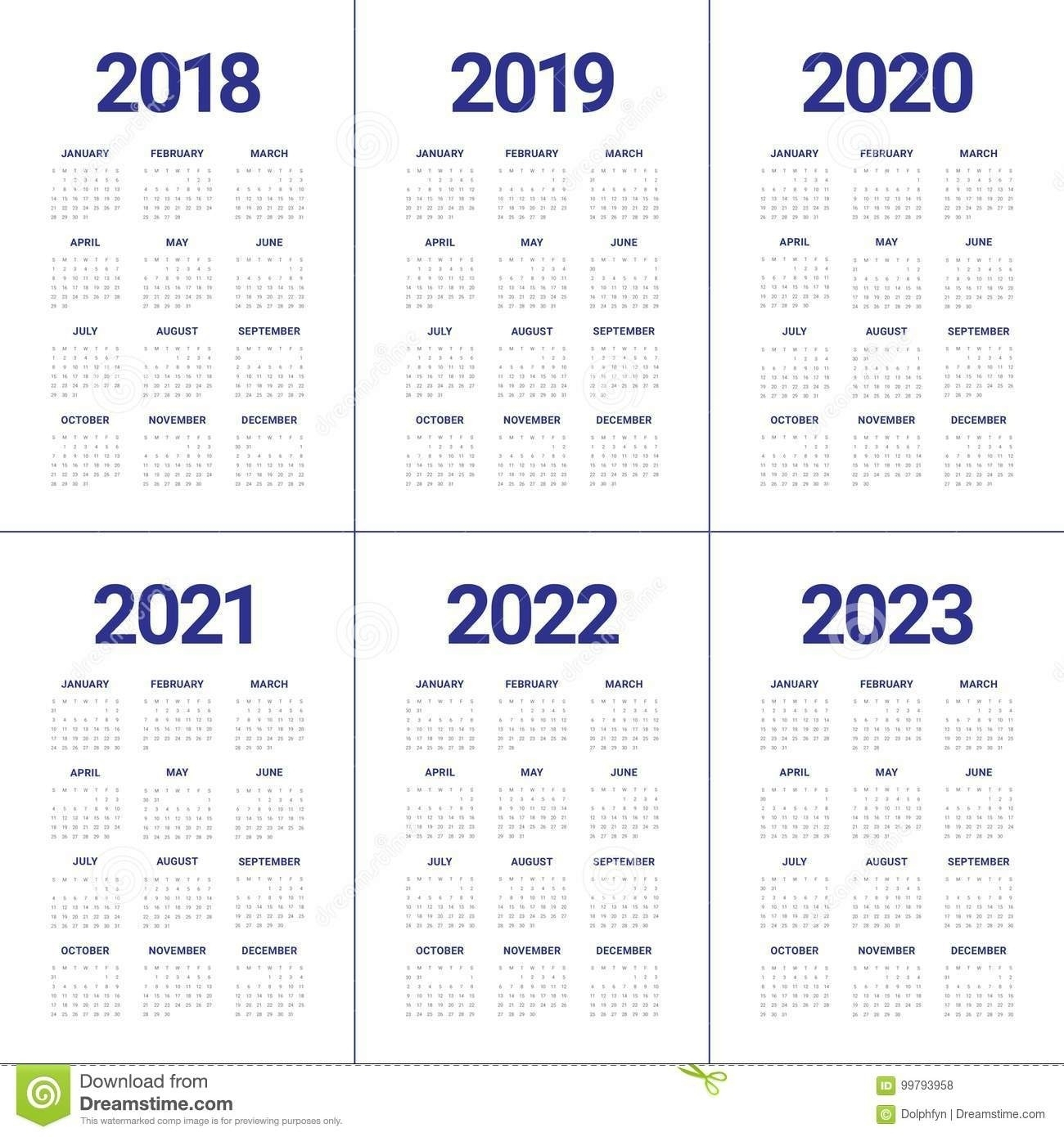 3 Year Calendars 2021 2022 2023 Free Printable | Calendar