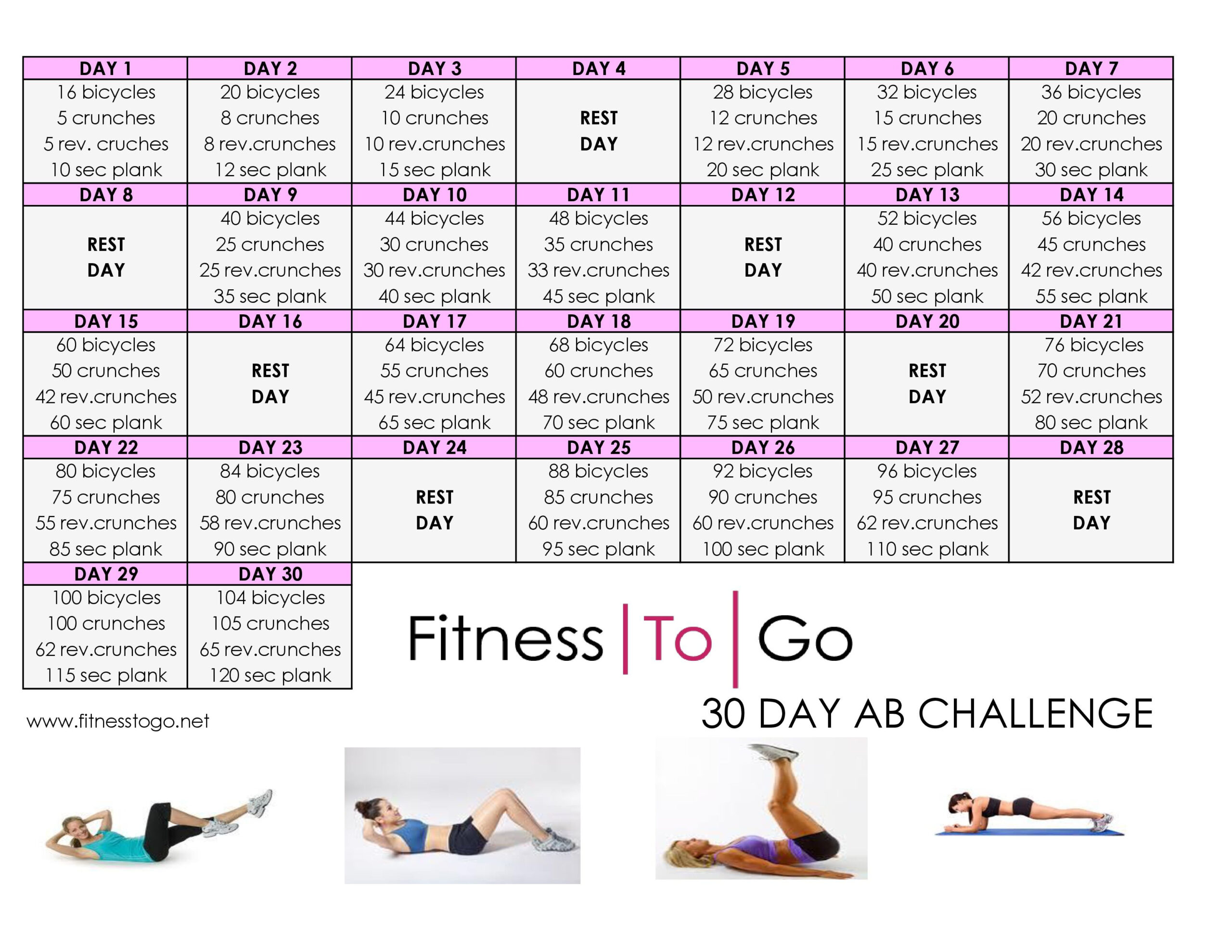 30 Day Ab Challenge - Google Search | 30 Day Ab Challenge