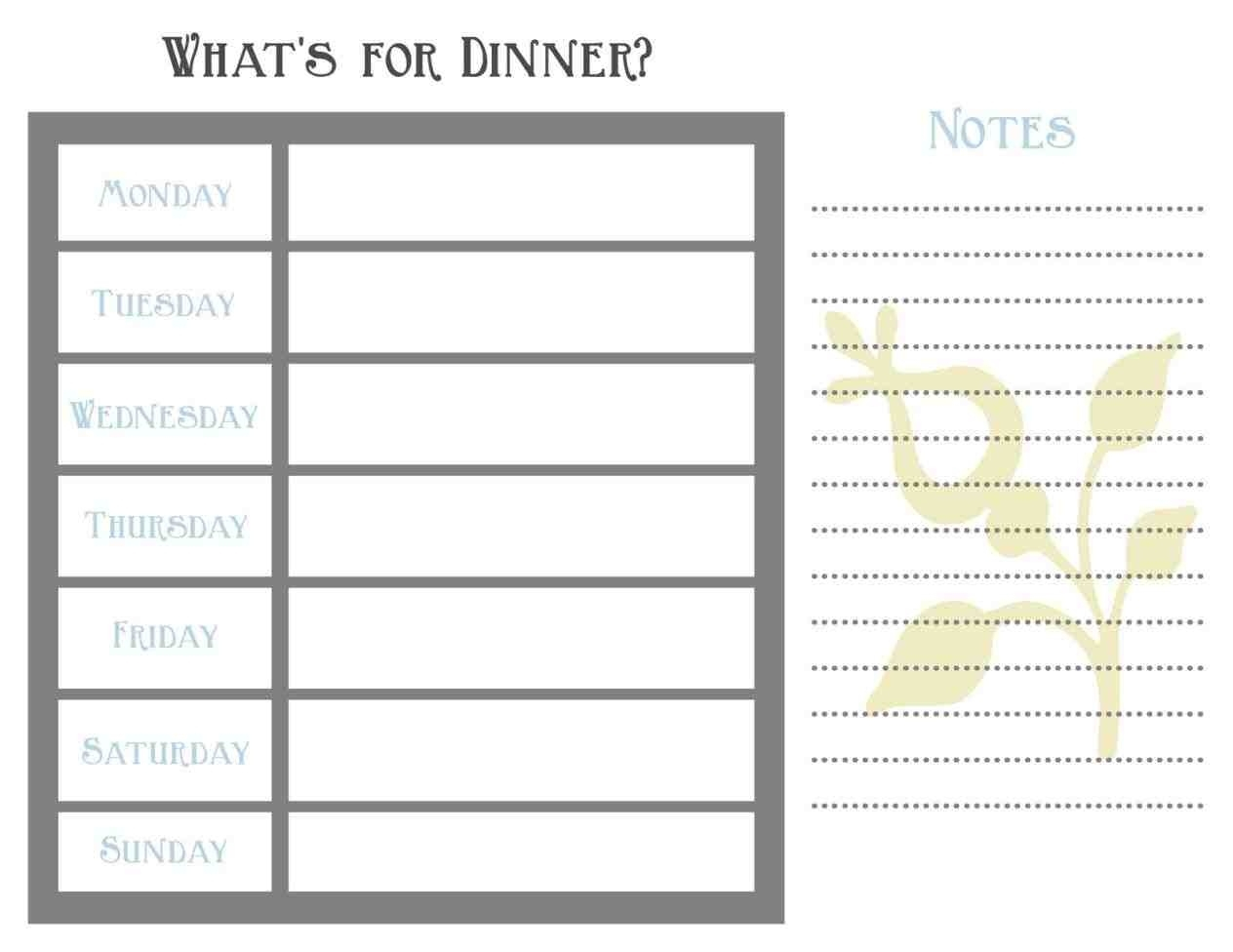 7 Day Weekly Planner Template Printable - Template