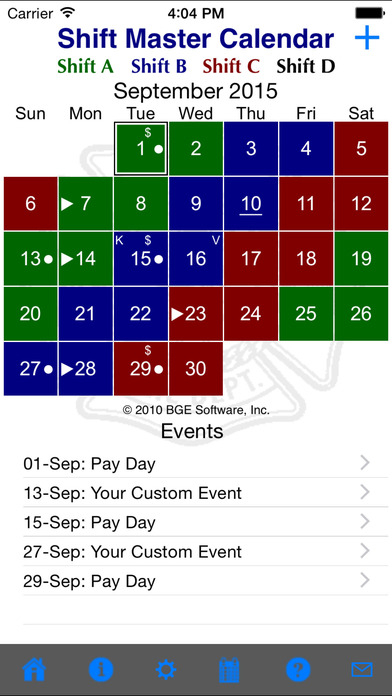 App Shopper: Shift Master Shift Calendar (Productivity)