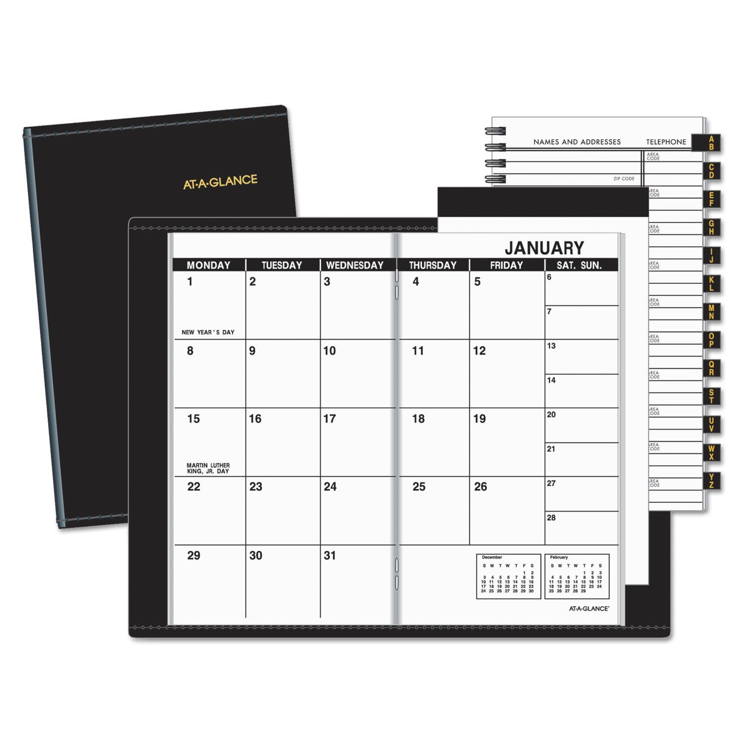 At A Glance Monthly Planner - Free Download Printable