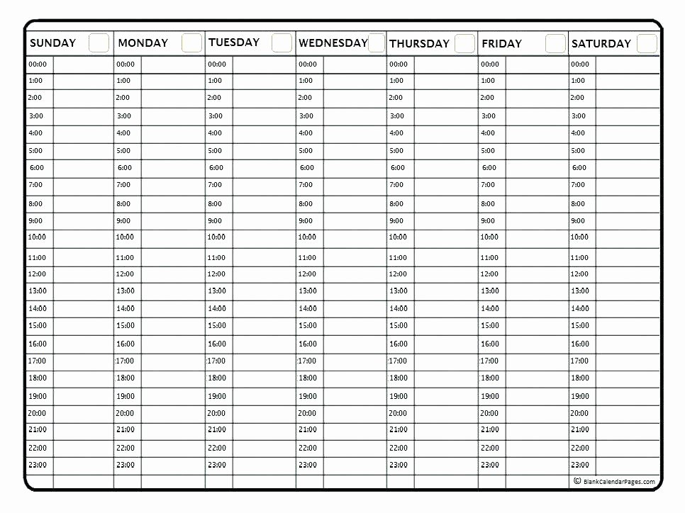 Awesome 24 Hour Daily Schedule Template | Audiopinions