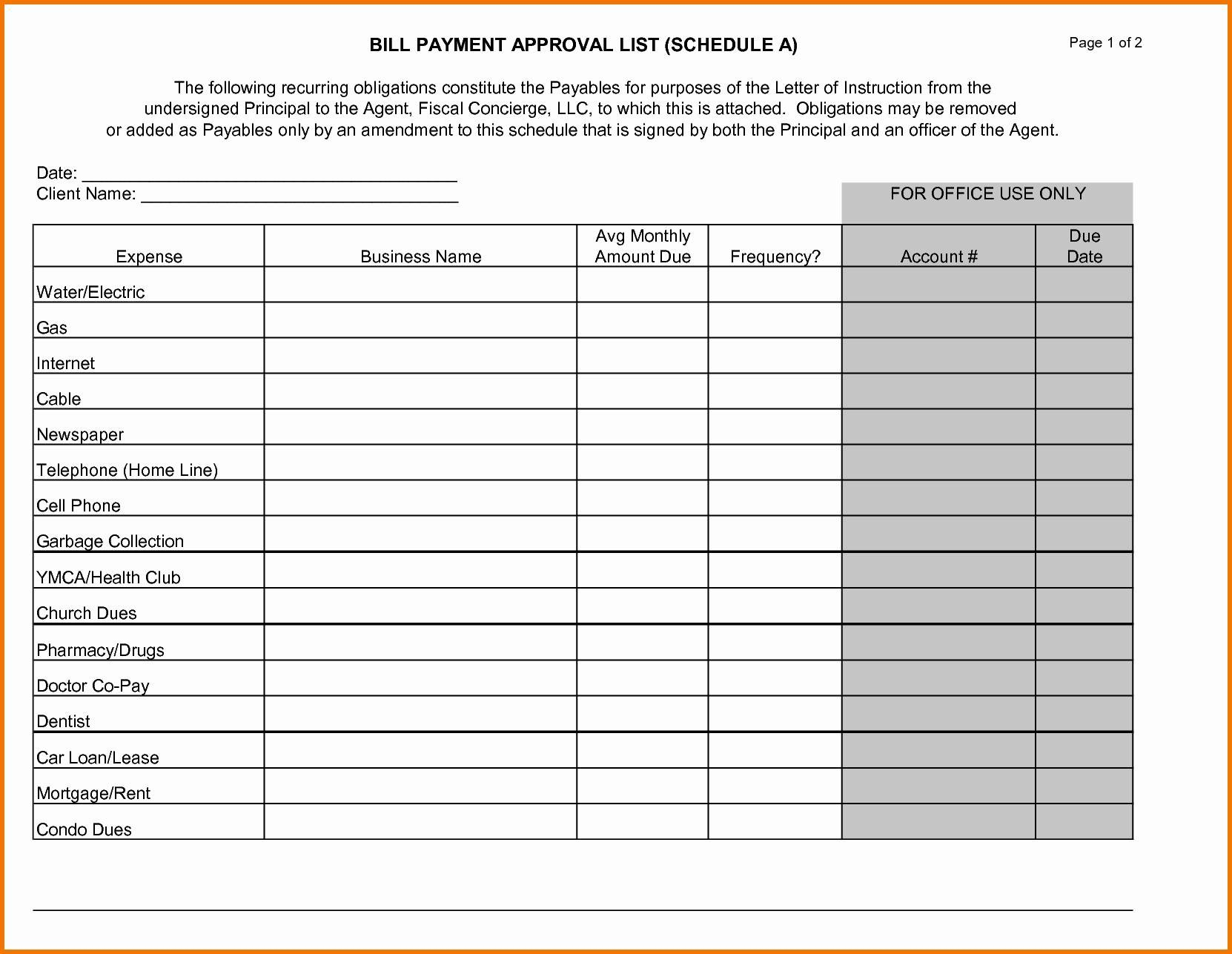 Bill Due Date Calendar Template | Example Calendar Printable