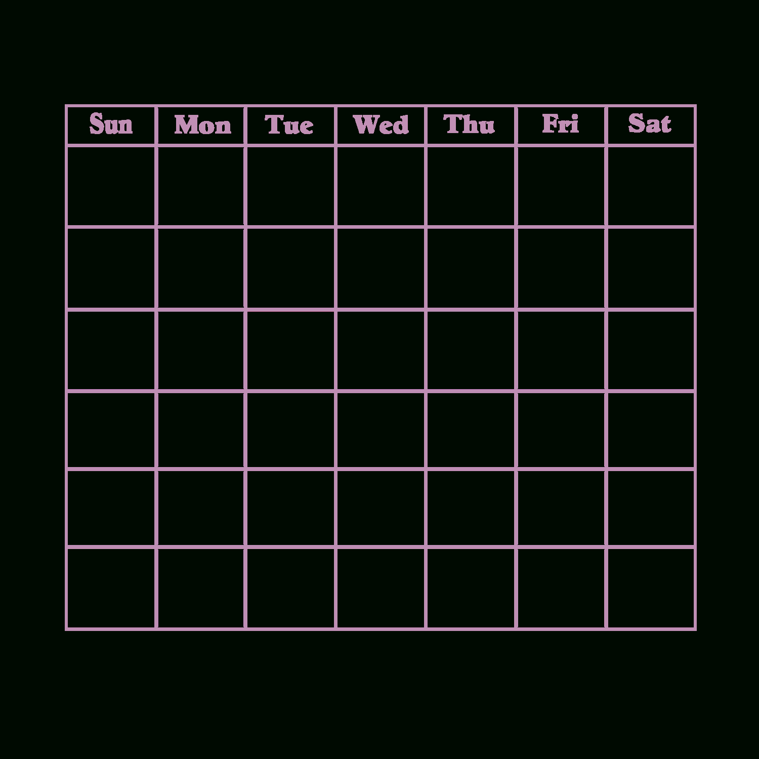 Blank Calendar 2013 | 2016 Blank Calendar - Calendar En