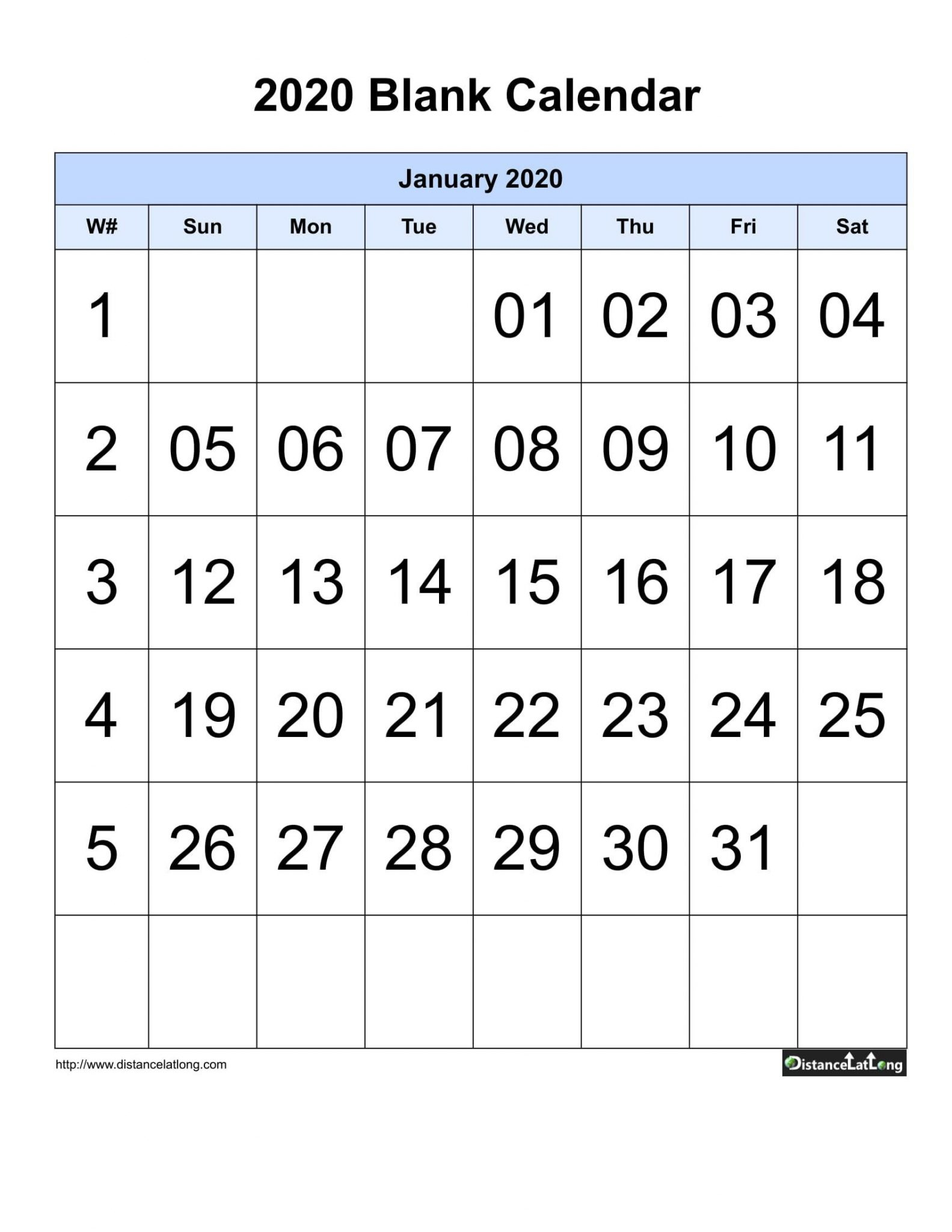 Blank Sunday Through Saturday Calendar :-Free Calendar