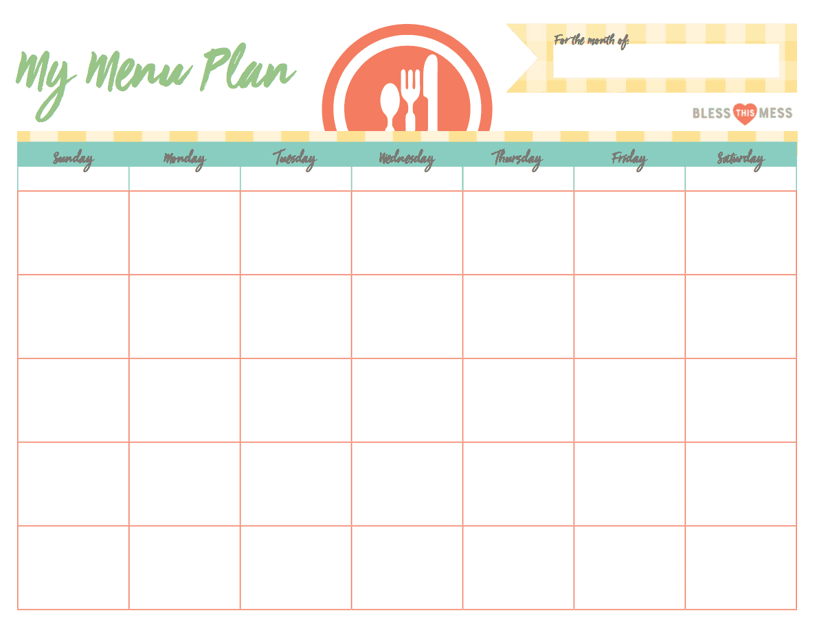 Busy Moms: Basic Meal Planning | Bless This Mess Please