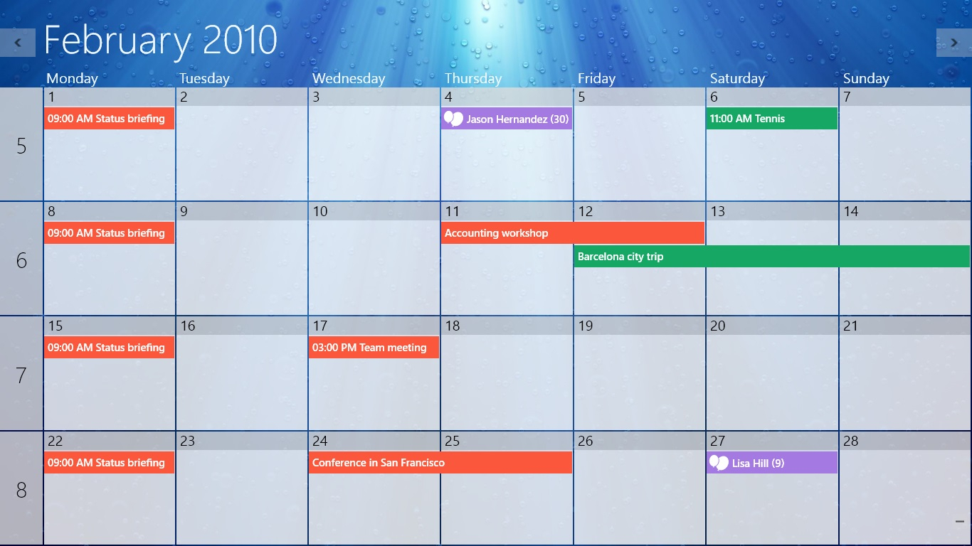 Calendar Widget For Windows 10 | Calendar For Planning