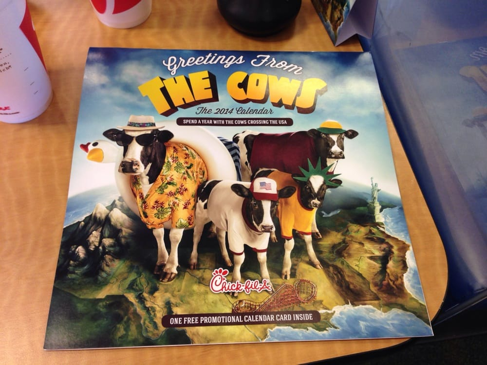 Chick-Fil-A Is Ditching Its Famous Cow Calendars, And