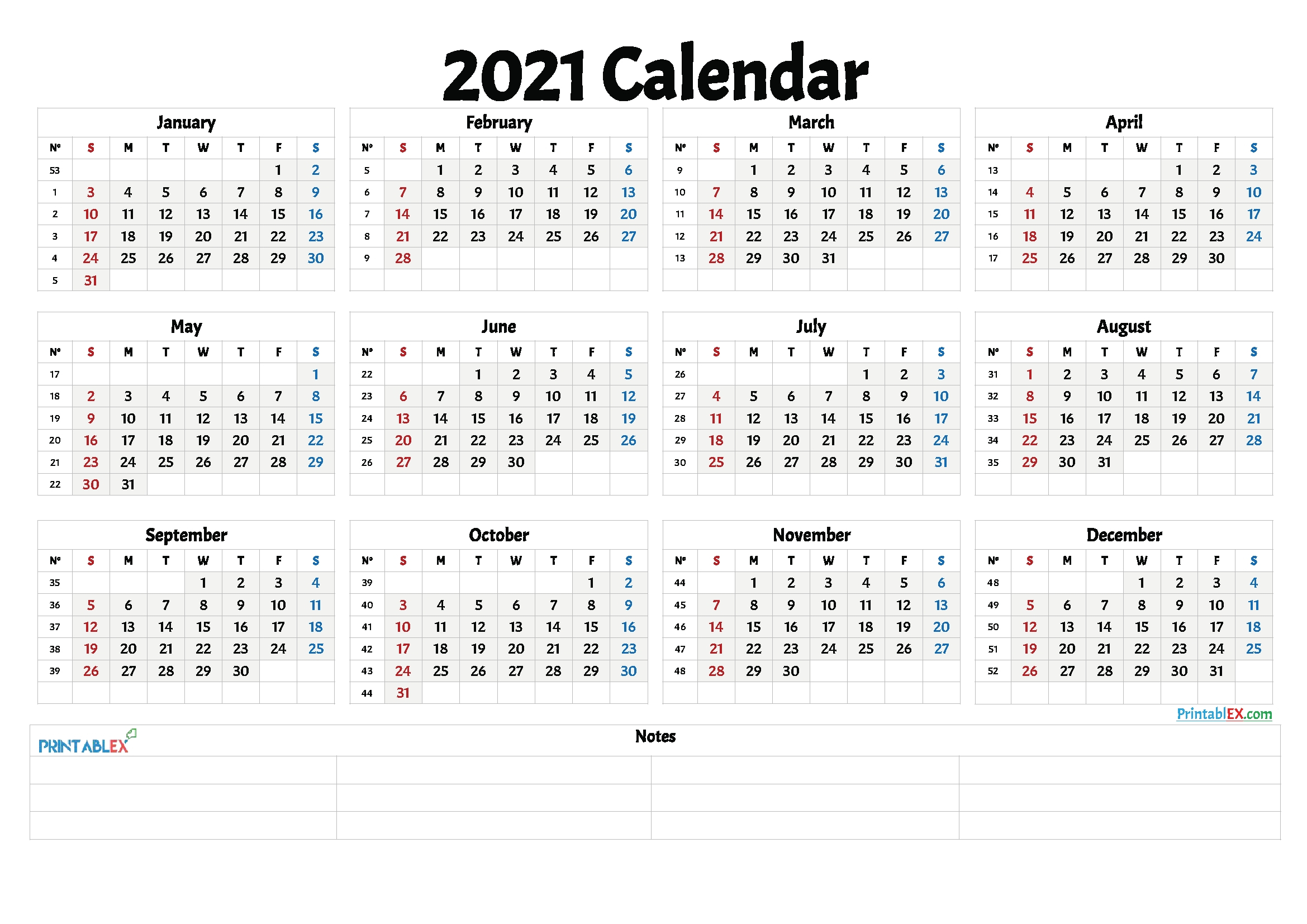 Create Your Printable Calendar 2021 No Download | Get Your