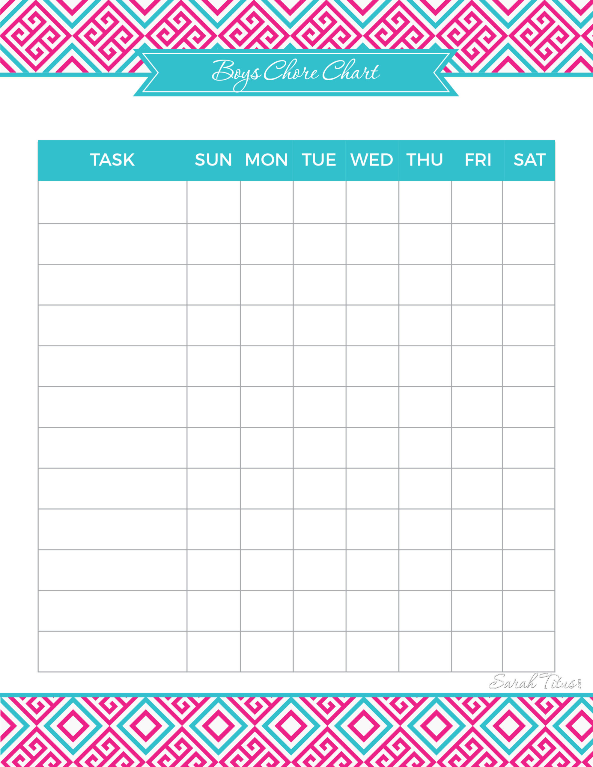Creating A Chore Chart That Is Right For You - Sarah Titus