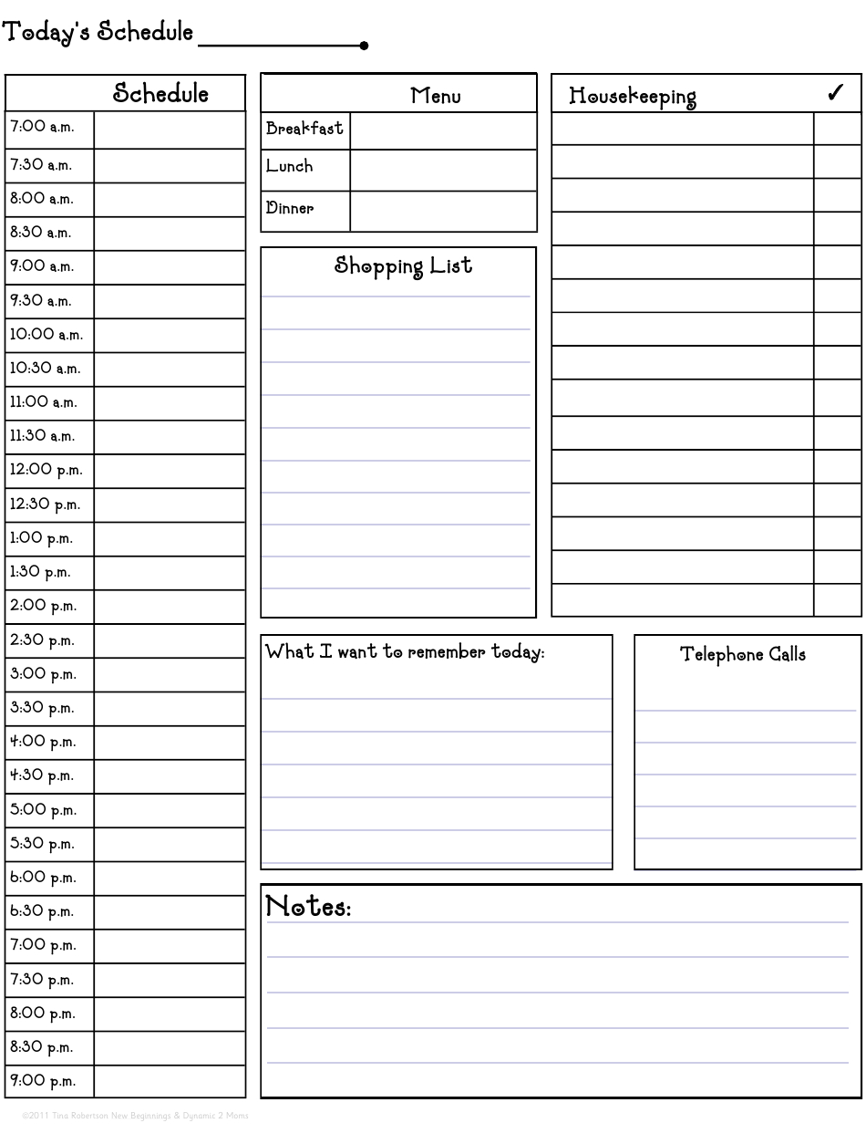 Daily Hourly Schedule Template Download Printable Pdf