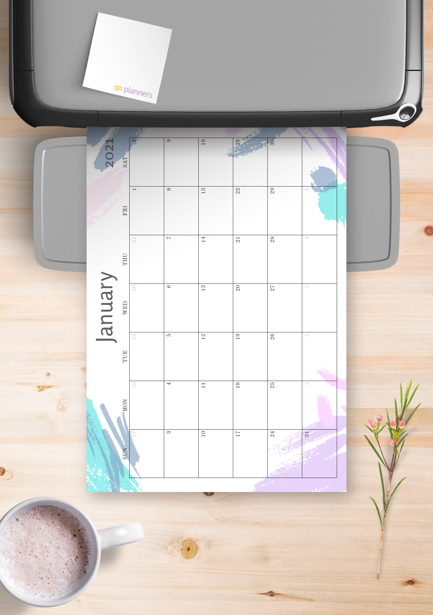 Free Printable Calendar No Downloading