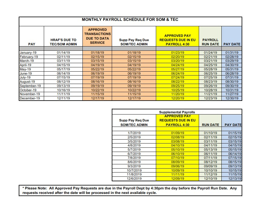 2021 Calendar With Pay Periods