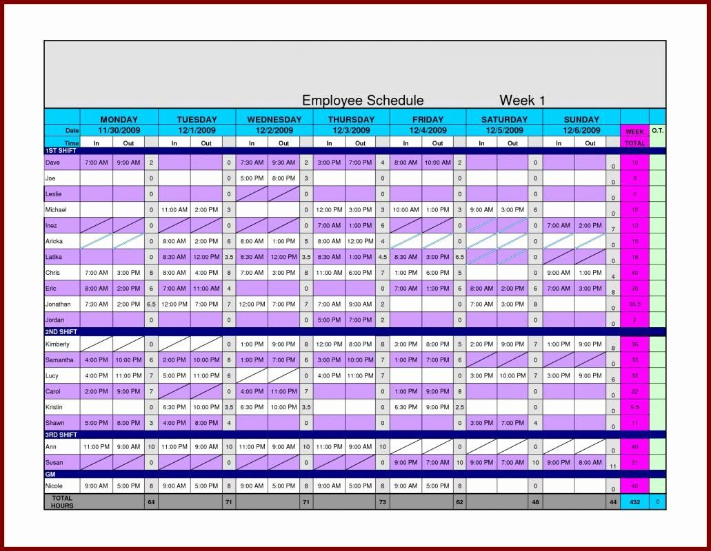 Excel Hourly Schedule Template Elegant Hourly Schedule
