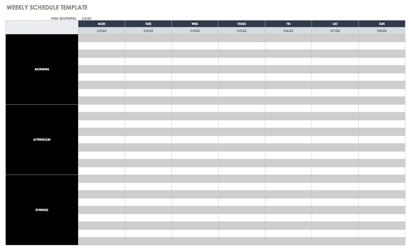 Excel Templates For Biweekly Schedule | Example Calendar