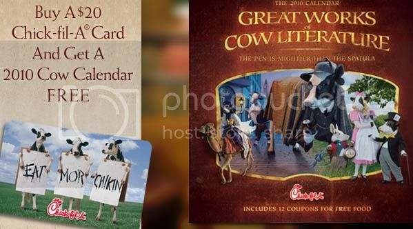 *Expired* Free Chick-Fil-A Calendar W/$20 Gift Card