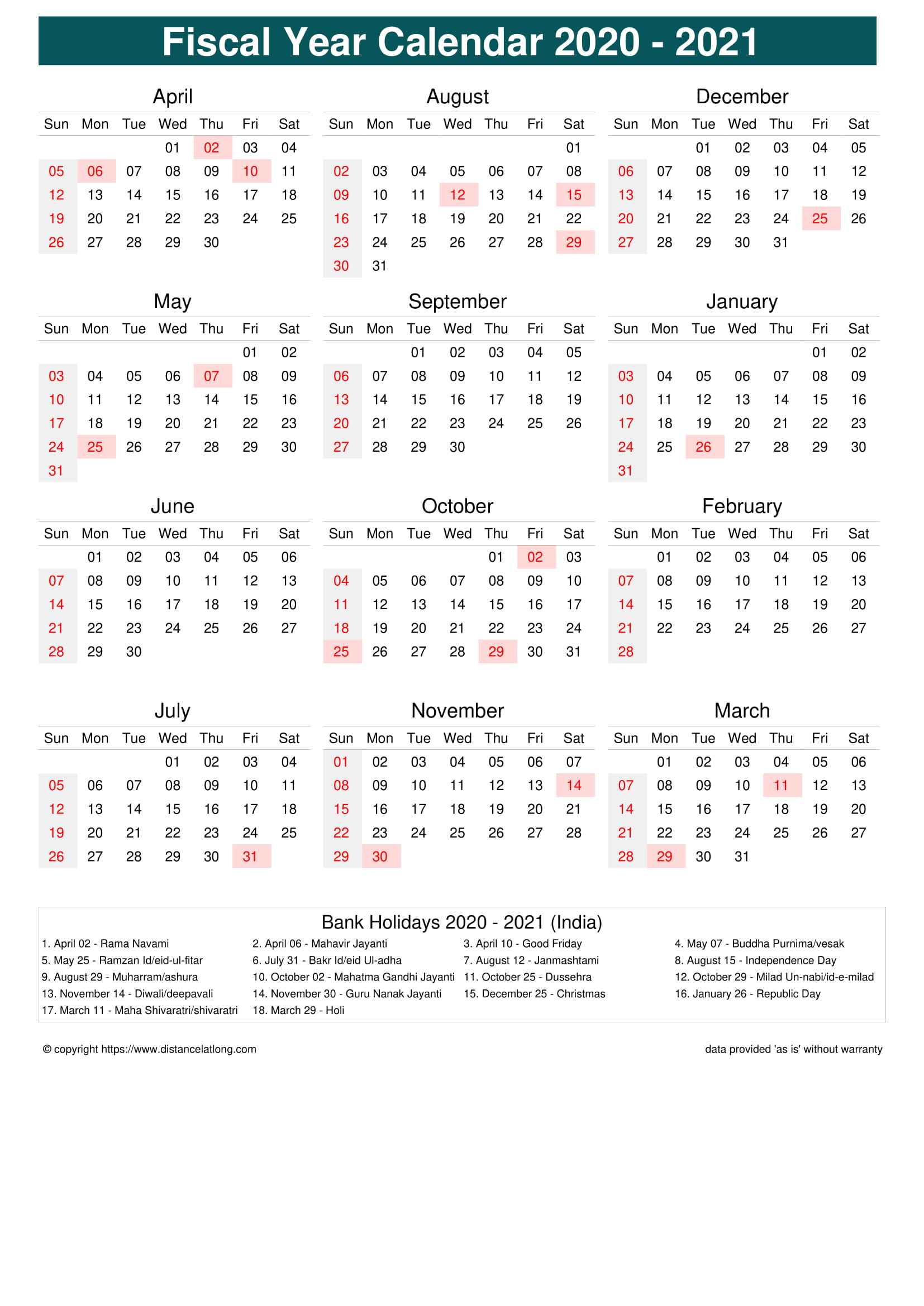 Fiscal Portrait Calendar Vertical Month Week Covered Line