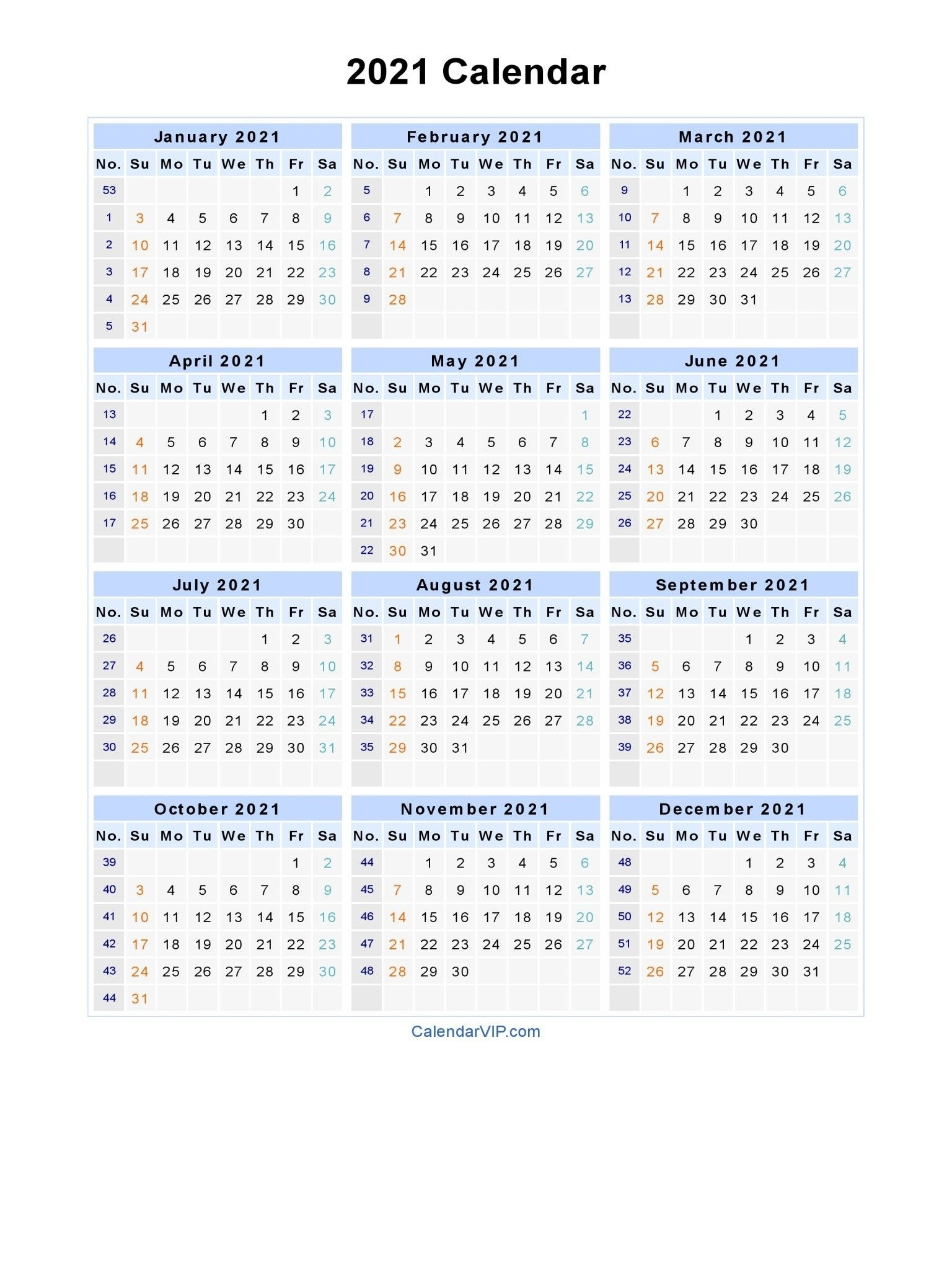 Fiscal Week Calendar 2021 2021 | Calendar Template 2021