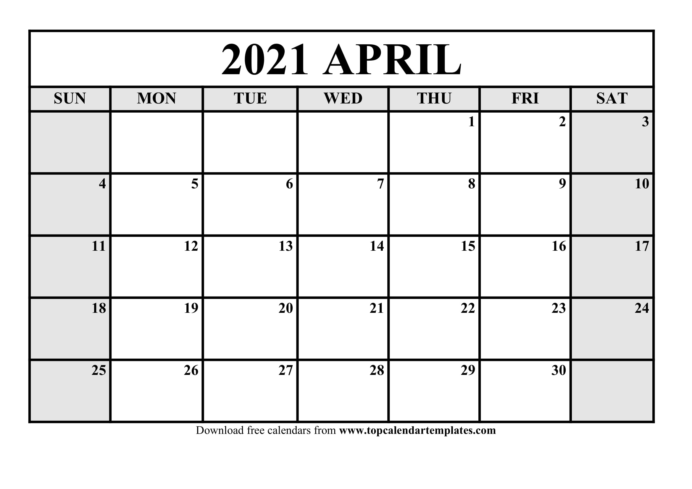 Free Printable Calendars No Download