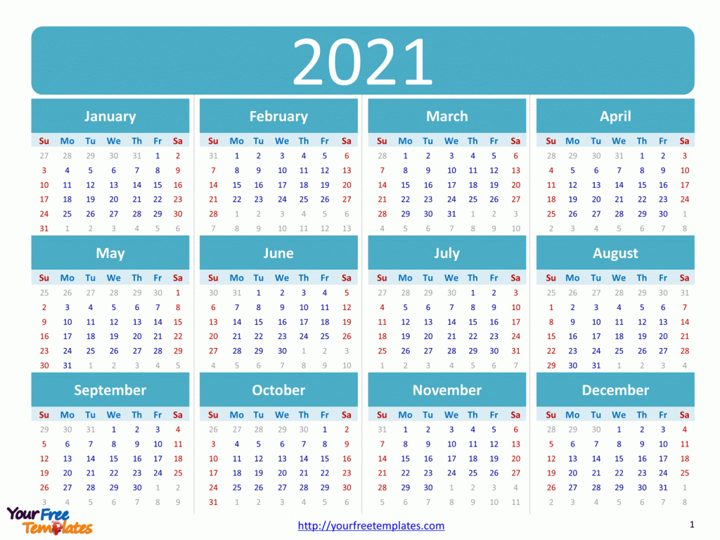 Free Editable 2021 Calendars In Word / Printable Calendar