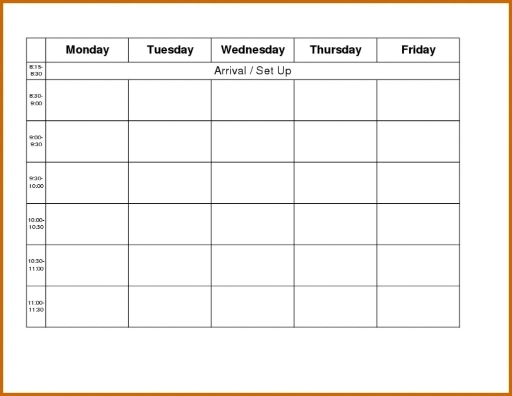 Free Printable Calendar Monday Through Friday | Month Calendar Printable