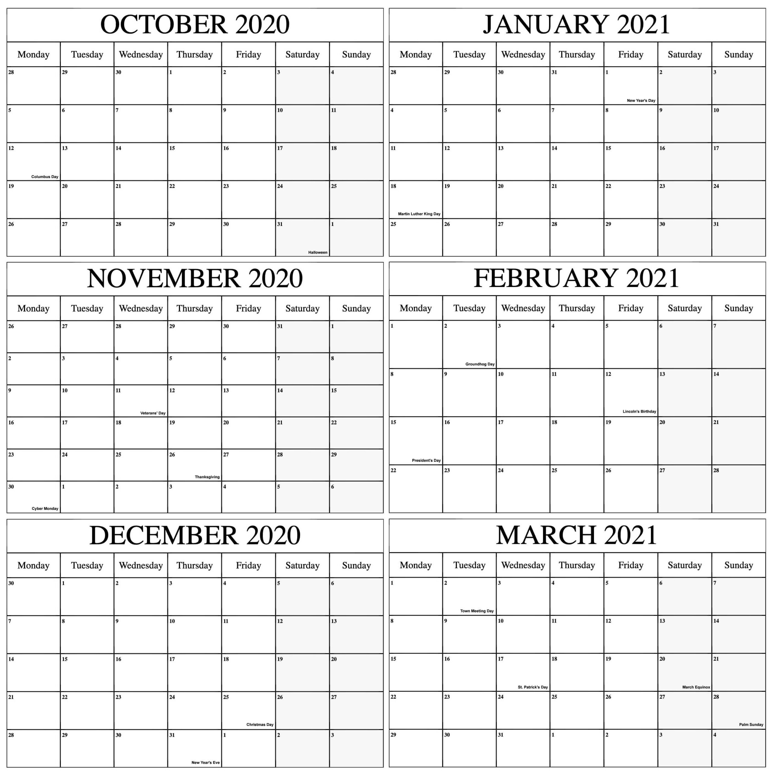 Free Printable Fill In Calendars 2021 | Calendar