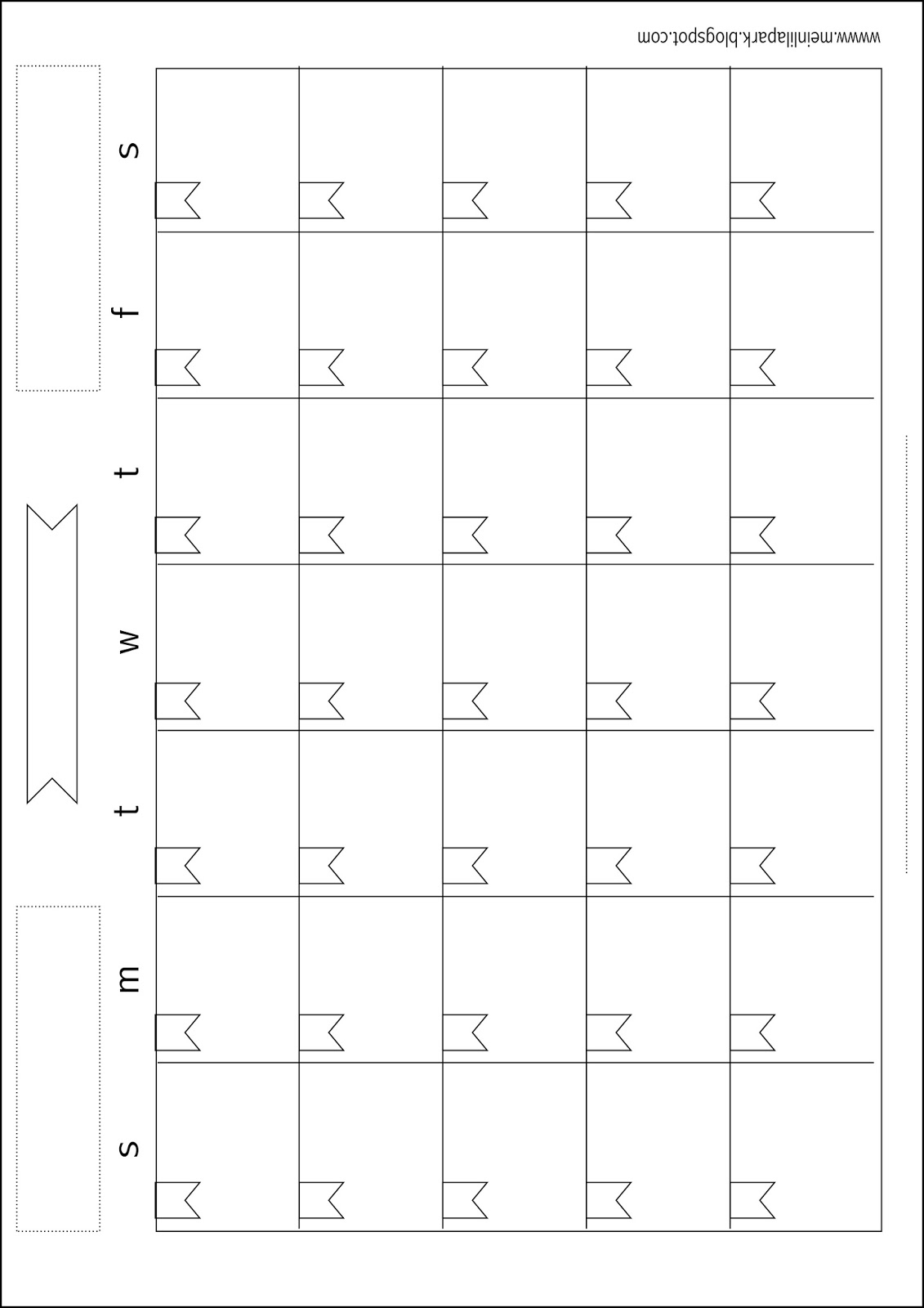 Free Printable Monthly Planner Page - Perpetual Calendar