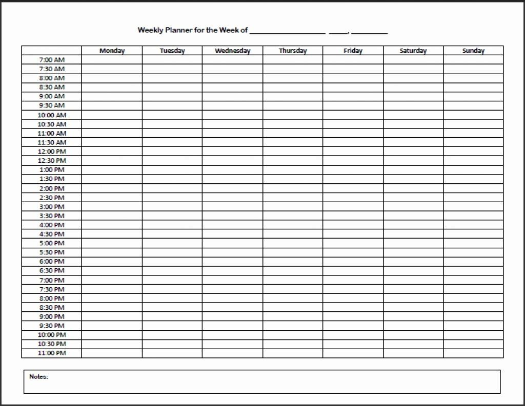 Fresh 24 Hour Schedule Template In 2020 (With Images