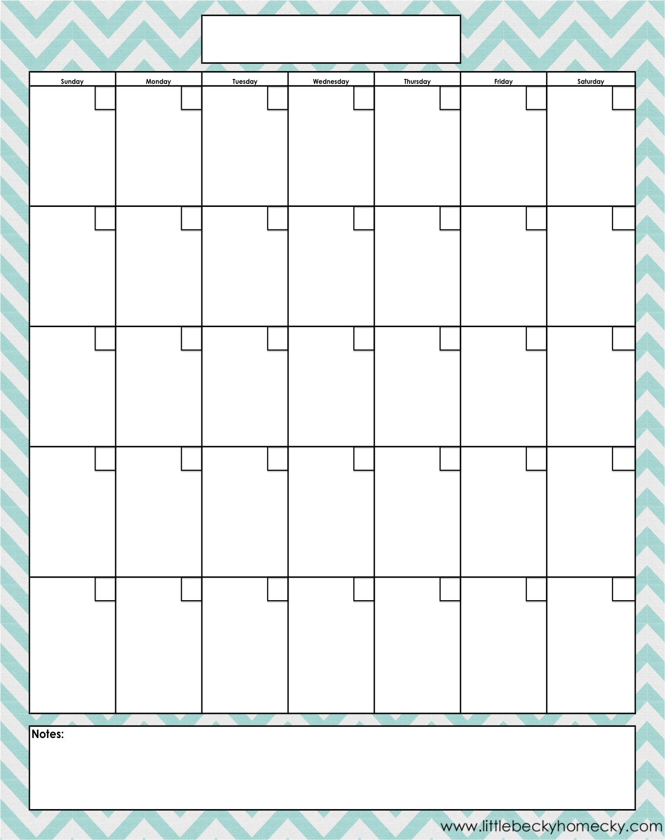 Full Size Printable Monthly Calendars - Calendar