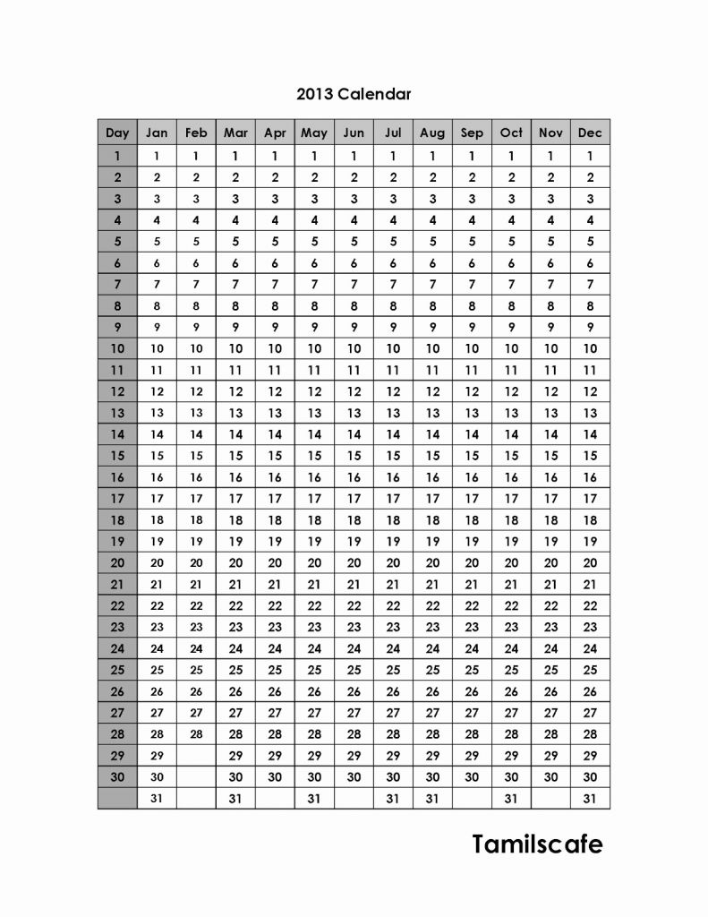 Julian Calendar Leap Year Printable - Calendar Inspiration