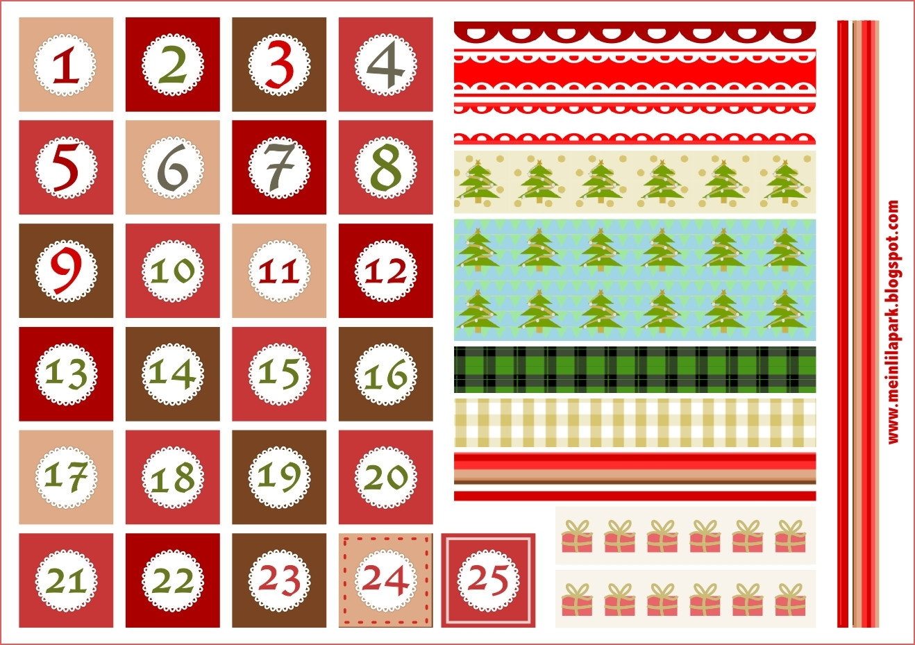 Large Printable Calendar Numbers 1-31 - Calendar